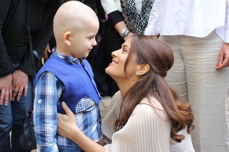 Salma Hayek Visits CCCL